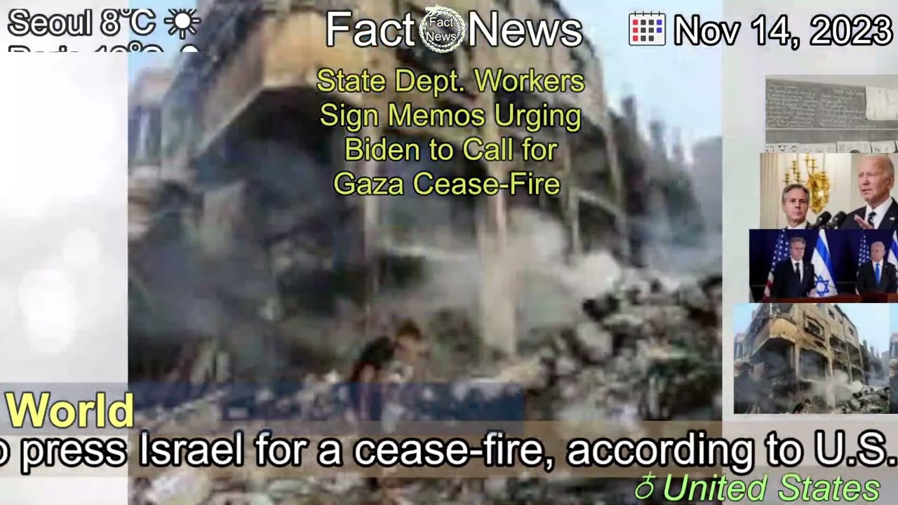 [Latest]State Dept. Workers Sign Memos Urging Biden to Call for Gaza Cease-Fire