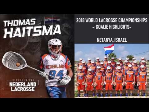 NEDERLAND LACROSSE - GOALIE HIGHLIGHTS - 2018 World Lacrosse Championships