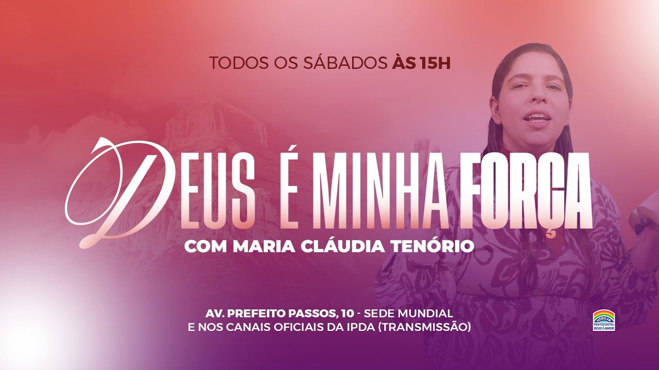 Pr. Jorge Tenório | Tema: "Deus é a Minha Força" | IPDA | 08/03/2025