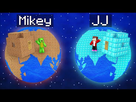 Rich vs Poor Planet Battle in Minecraft