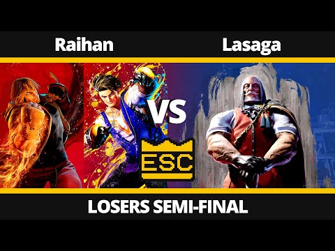 ESC 48 -EX- Losers Semi-Final - Raihan (Luke, Ken) Vs. Lasaga (JP) - SF6 UK Local Tournament