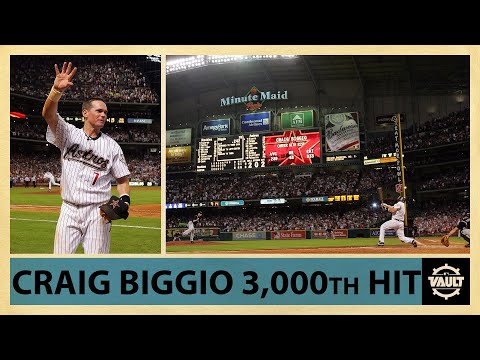 Craig Biggio's 3,000th caps five-hit night! The Hall of Famer has career day