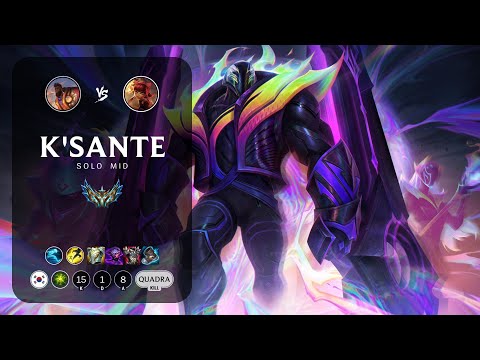 K'Sante Mid vs Annie - KR Challenger Patch 13.3