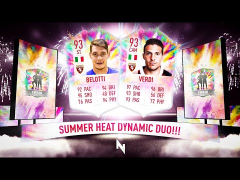 INSANE DYNAMIC DUO - BELOTTI & VERDI SUMMER HEAT SBC! - FIFA 20 Ultimate Team