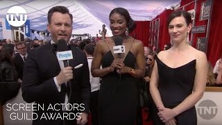 Maggie Siff: Red Carpet Interview | 23rd Annual SAG Awards | TNT