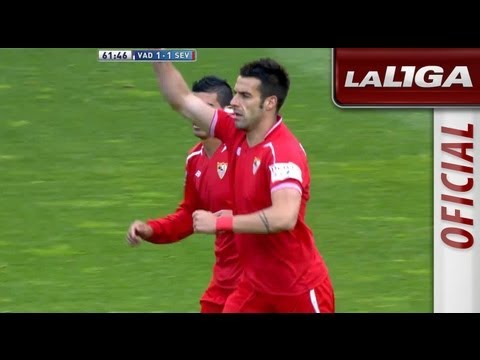 Gol de penalti de Negredo (1-1) en el Real Valladolid - Sevilla FC - HD