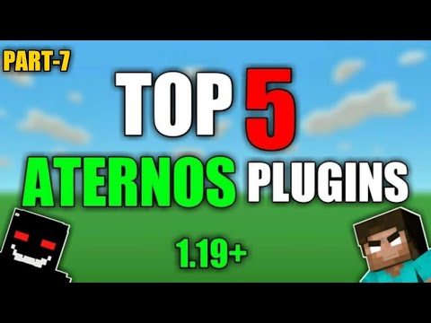 Top 5 Best Plugins For Aternos Minecraft Smp JAVA+PE || [PART-7]..