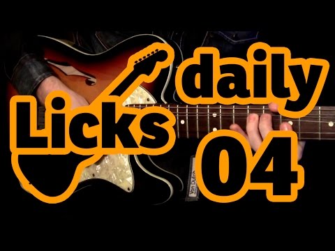 Guitar licks 04 - Bm pentatonic lick with backing track