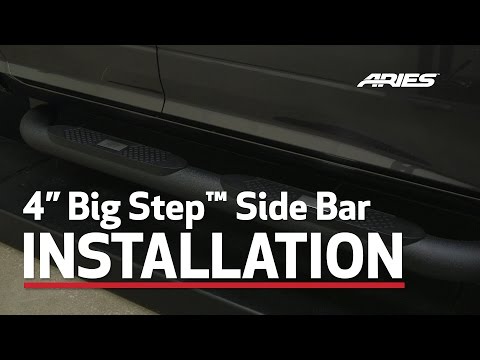 ARIES Side Bar Install: 4" Big Step AL235017 on Ram 1500 Quad Cab