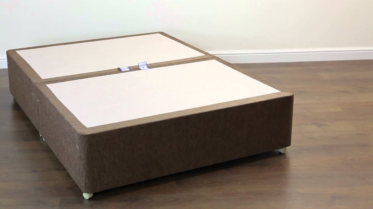 Amber Divan Bed Base 4ft6 Double 4 Drawer Dali Brown