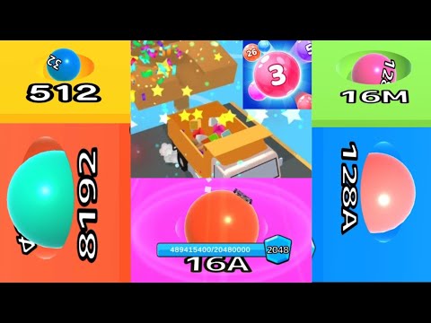 [ Max Levels ] Ball Run 2048 Merge Number vs Marble Run 3D vs Ball Run Infinity gameplay walkthrough