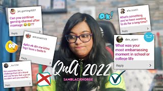 Marriage, weird incident in school, accident prank gone *wrong*| QnA 2022| iamBLACKHORSE