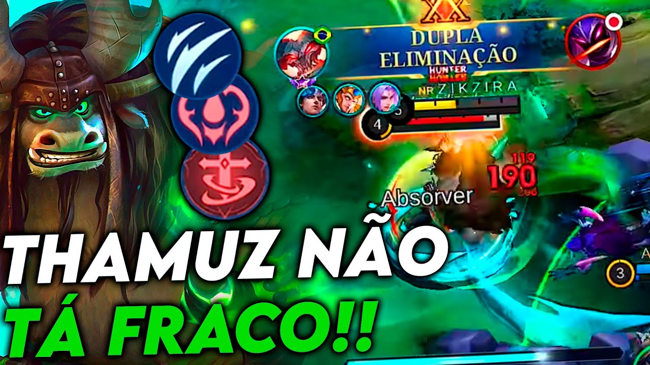 O REI DO ABISMO CONTINUA FORTE - THAMUZ GAMEPLAY | Mobile Legends