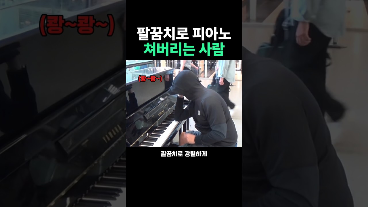 팔꿈치로 피아노 쳐버리는 사람 #피아노 #피아노연주