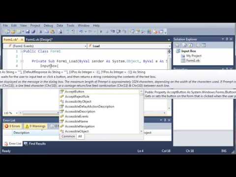 Visual Basic Tutorial   41   Input Box