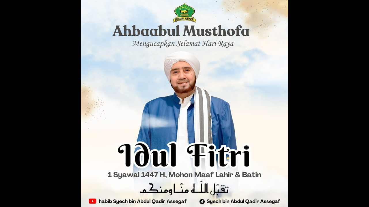 Live Habib Syech bin Abdul Qadir Assegaf, Takbiran malam Idul Fitri 1 Syawal 1447 H