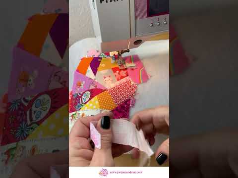 Scrappy Quilting II- Crazy Quilting as you go #sewingtips #sewing #handmade #quilting #crazyquilting