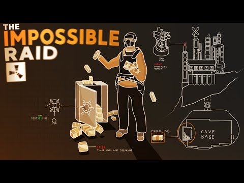 Rust - The IMPOSSIBLE raid on the BIGGEST compound With 200 ROCKETS.