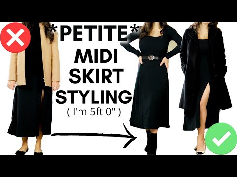 How To Style: Midi Skirts For *PETITES* / PETITE MIDI...