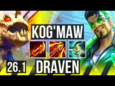 KOG'MAW & Soraka vs DRAVEN & Lulu (ADC) | Good KDA: 21/2/11 | EUW Master | 26.1