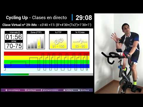Clase Virtual Nº29 Directo Cycling Up - 11 Intervalos Mixtos Ciclo Indoor by David Aguado