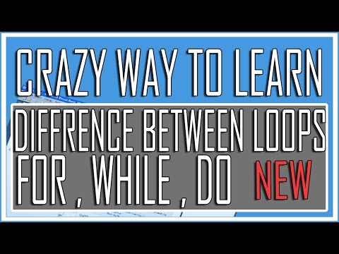 Visual Basic Advance Lesson 21 -Difference Between For | While | Do Loops (Crazy Tutorial)