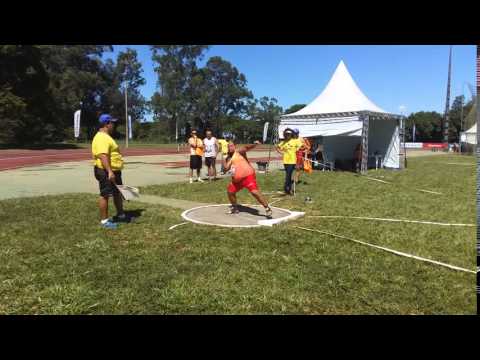 Alex Pedrosa no Arremesso do Peso Classe F12