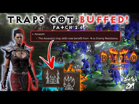 Testing Updated QOL Patch 2.6 Negative Resistance With Assassin's Traps Buff! - Diablo 2 Resurrected
