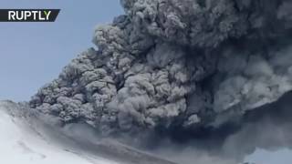 Volcano spews huge ash clouds in Russian Kamchatka in surprise eruption after 250 years of silence