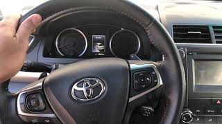 TOYOTA CAMRY - HOW TO OPEN HOOD