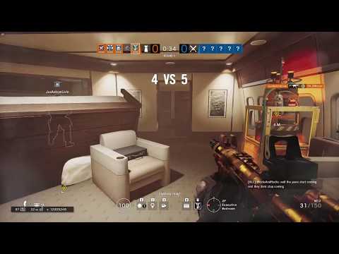 Tom Clancys Rainbow Six Siege cav ace(?) post plant in a super toxic game