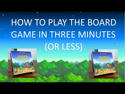 the STARDEW VALLEY board game TUTORIAL in THREE MINUTES or LESS