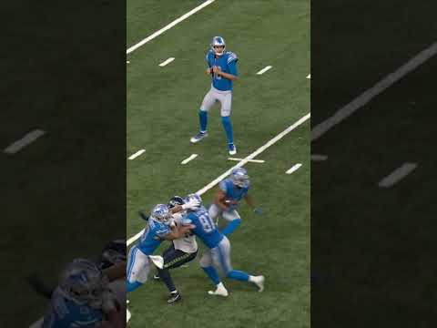 Jared Goff with a fake so good he baited a late hit and a sack celebration #nfl #football #lions