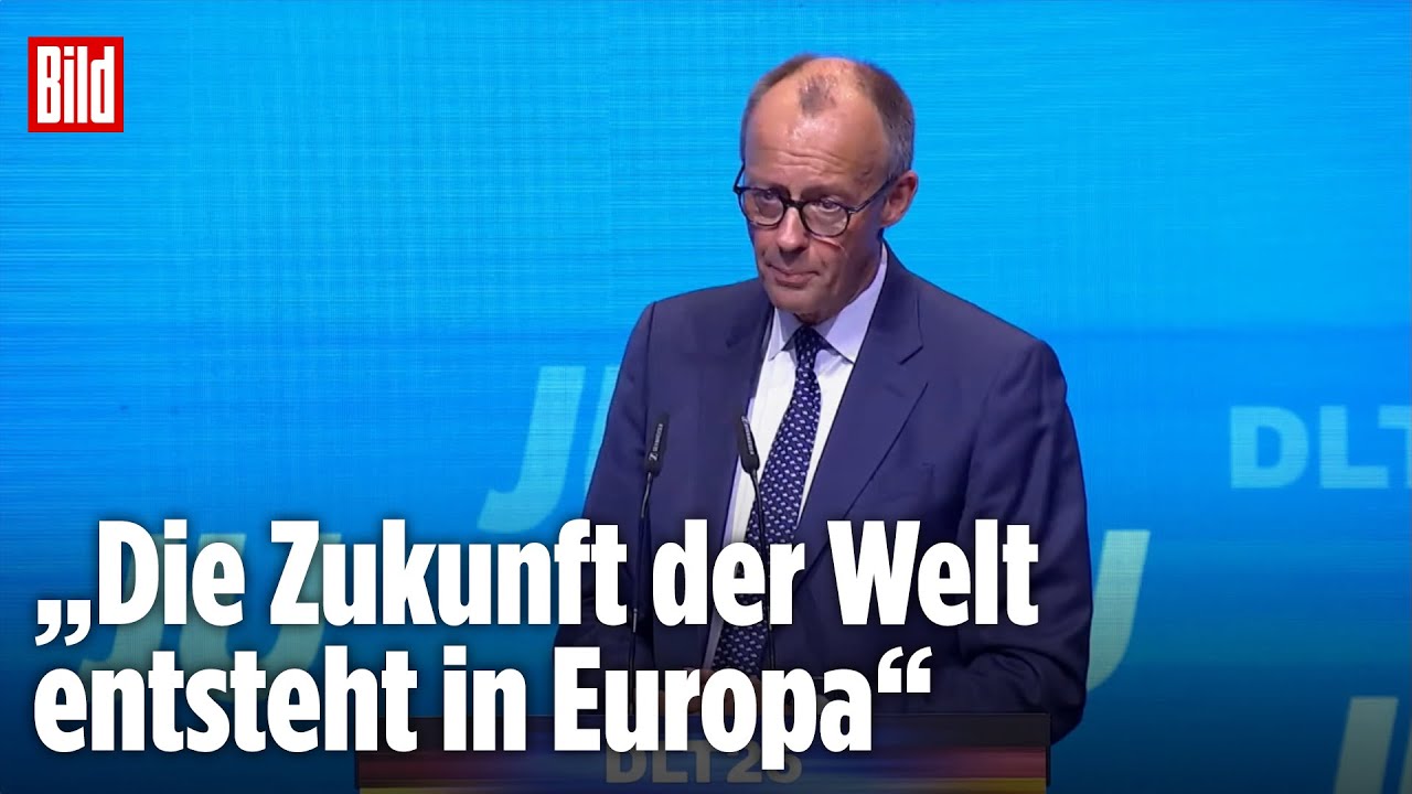 JU-Parteitag in Rust: Bundeskanzler Merz über die Europäischen Union