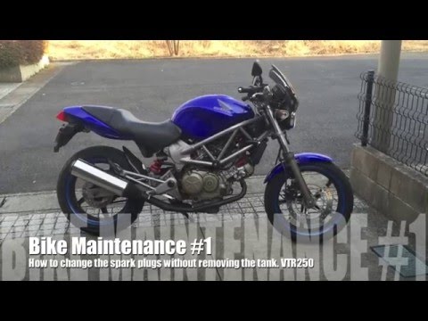 Bike Maintenance #1 Spark Plugs VTR250