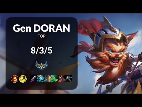 Gen Doran Kled vs Renekton TOP - KR CHALLENGER Patch 13.19