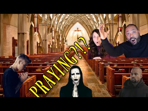 Marilyn Manson Prays At Church With Kanye West And Justin Bieber  *REACTION!!*