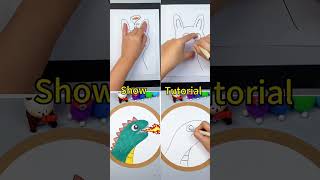 Cute cartoon drawings, you can learn with your fingers~#diy #craft#Parent-childcraft