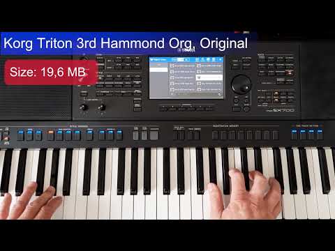 KorgTriton 3rd Hammond Organ on Yamaha PSR SX700. Expansion for Genos and from PSR S670-PSR SX900
