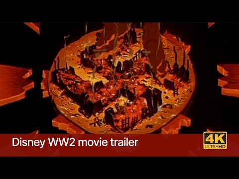 Disney World War 2 feature Victory through Air Power trailer 1943 4k