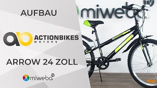 Actionbikes Kinderfahrrad Arrow 24 Zoll 💚 Aufbau I Fahrrad für Kinder 2022 I Miweba 🚴🏿‍♂️