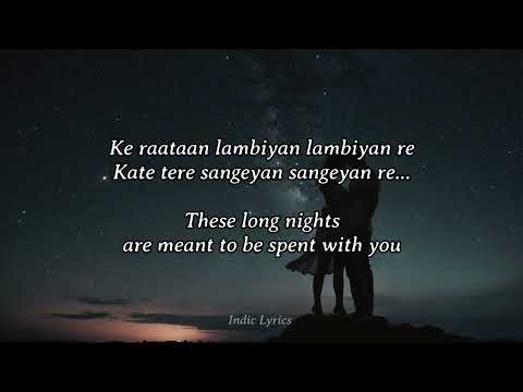 Raataan Lambiyan [Lyrics with English translation] | Shershaah | Jubin Nautiyal | Asees Kaur