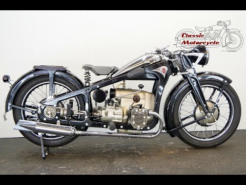 Zündapp K500 1933 500cc 2 cyl sv - starting up