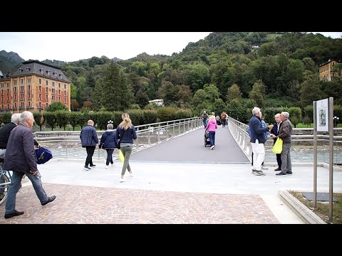 San Pellegrino Terme, aperto il nuovo ponte ciclopedonale