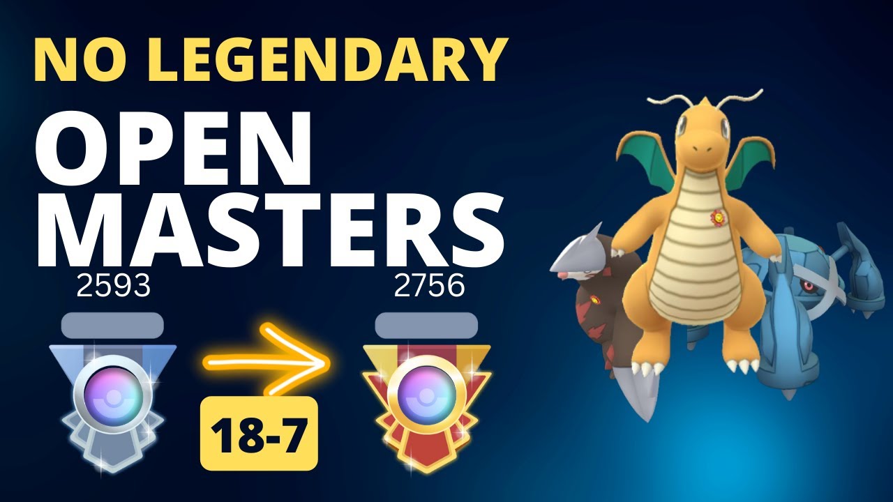 Legendary Top Master 18-7 NO LEGENDARY OPEN MASTERS TEAM | GO BATTLE LEAGUE | Pokebattler