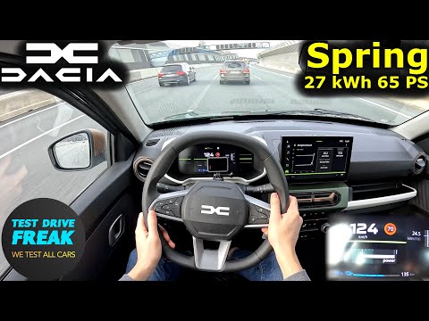 Thumbnail for 2025 Dacia Spring Extreme Electric 65 PS 🚀 TOPSPEED POV Drive + Electric Consumption Test by video, Front-wheel drive, Car, vide