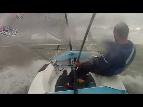 Ben Cornish in the 2018 Finn Europeans medal race in Cádiz