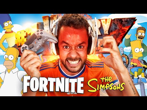 MY FIRST VICTORY IN THE SIMPSONS X FORTNITE - TheGrefg
