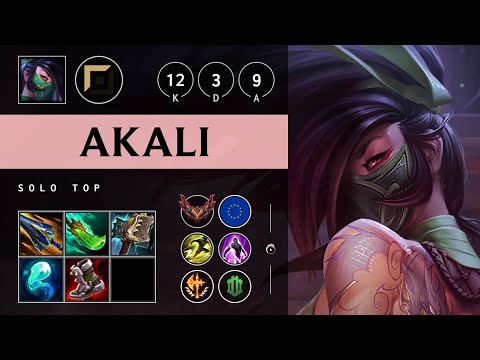 Akali Top vs Ornn - EUW Grandmaster Patch 25.05