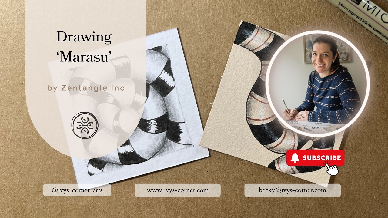 How to Draw Marasu | 2 Versions of This Magical 3D Zentangle Pattern